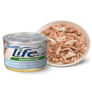 LIFEPETCARE LIFE GATTO NATURAL LE RICETTE TONNO PESCE BIANCO 150GR (lattina)
