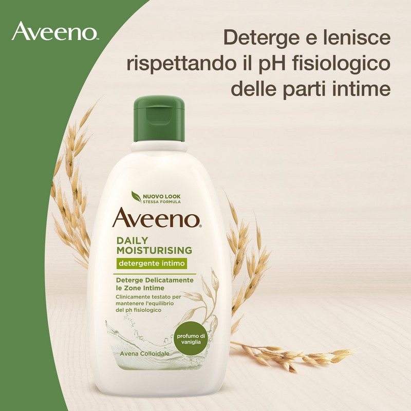 Aveeno Detergente Intimo Idratante Daily Moisturising con Avena Colloidale Extra Delicato 300 ml Aveeno Detergente Intimo Idratante Daily Moisturising con Avena Colloidale Extra Delicato 300 ml
