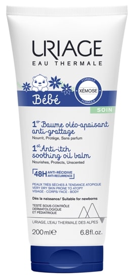 Balsamo olio lenitivo anti-prurito URIAGE per pelle secca soggetta ad eczema atopico 200ml