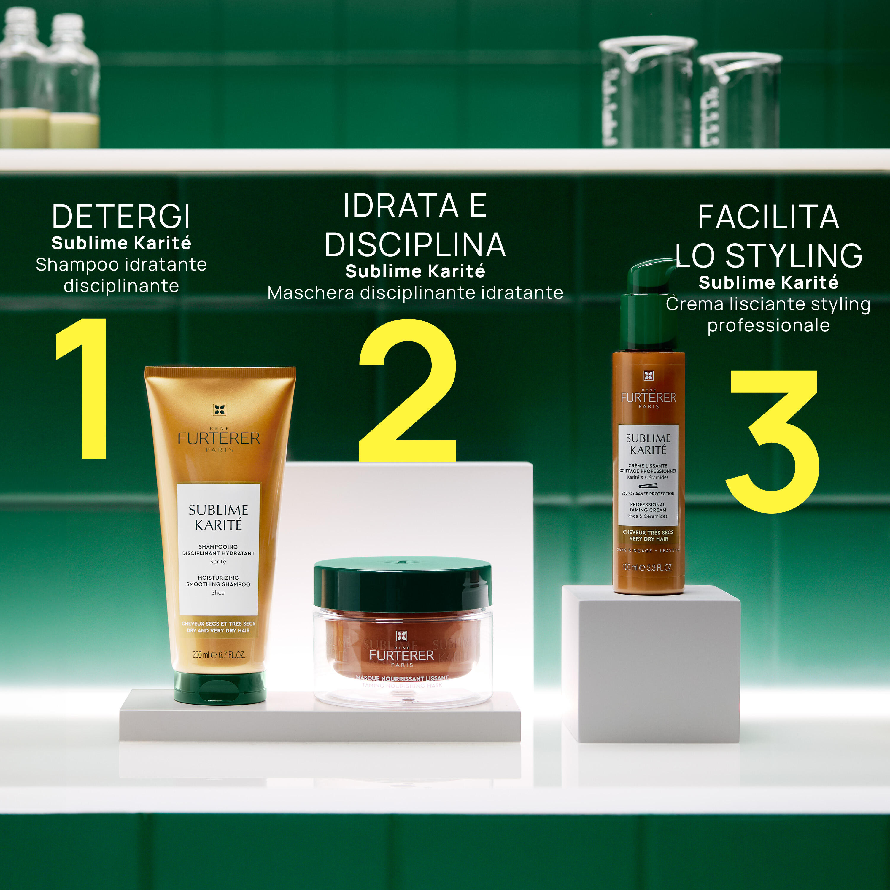 René Furterer Sublime Karité - Crema Lisciante Per Capelli Secchi 100 ml