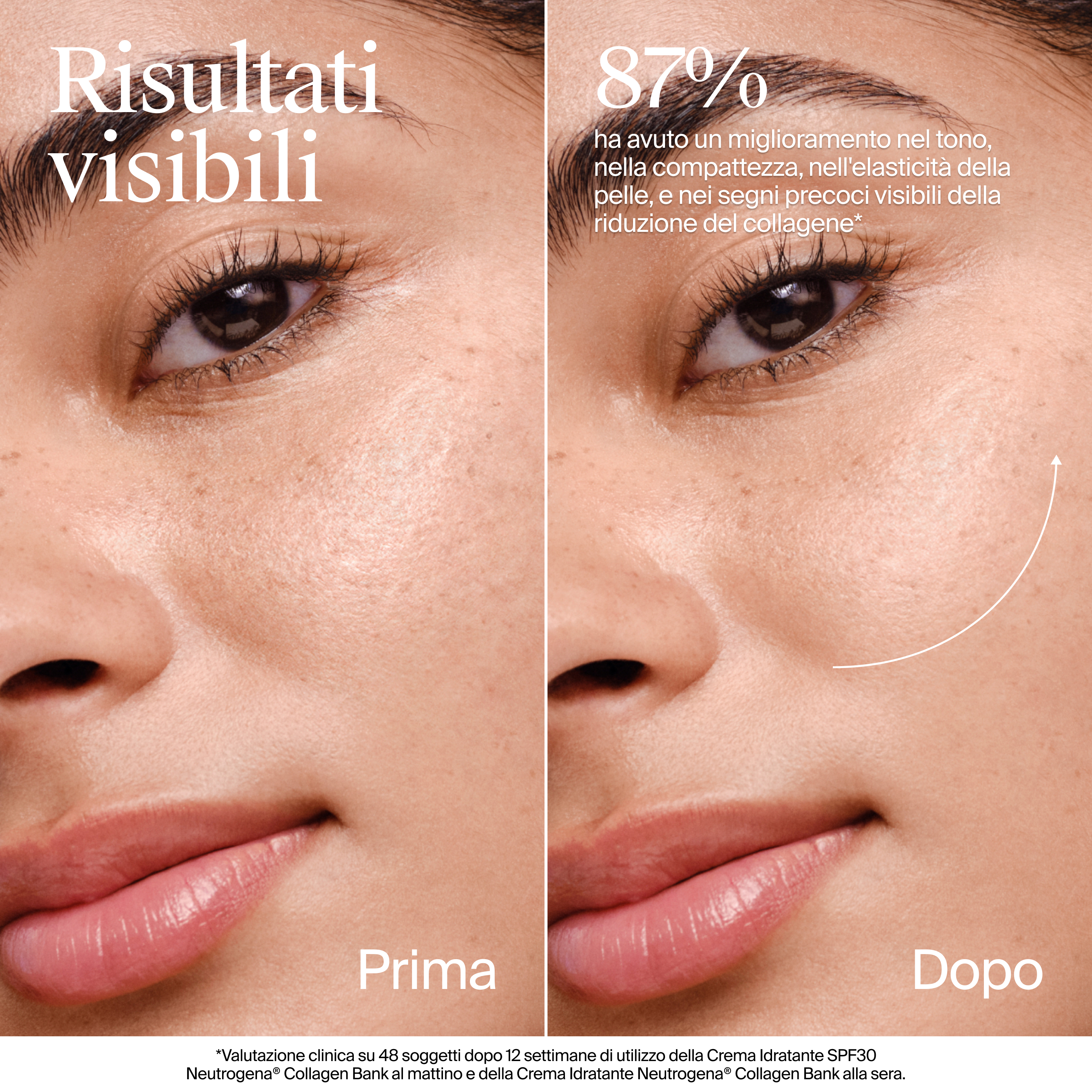 Crema Idratante Viso Collagen Bank con Collagene Marino e SPF 30 per una protezione solare anti-età di tutti i tipi di pelle, 50 Ml