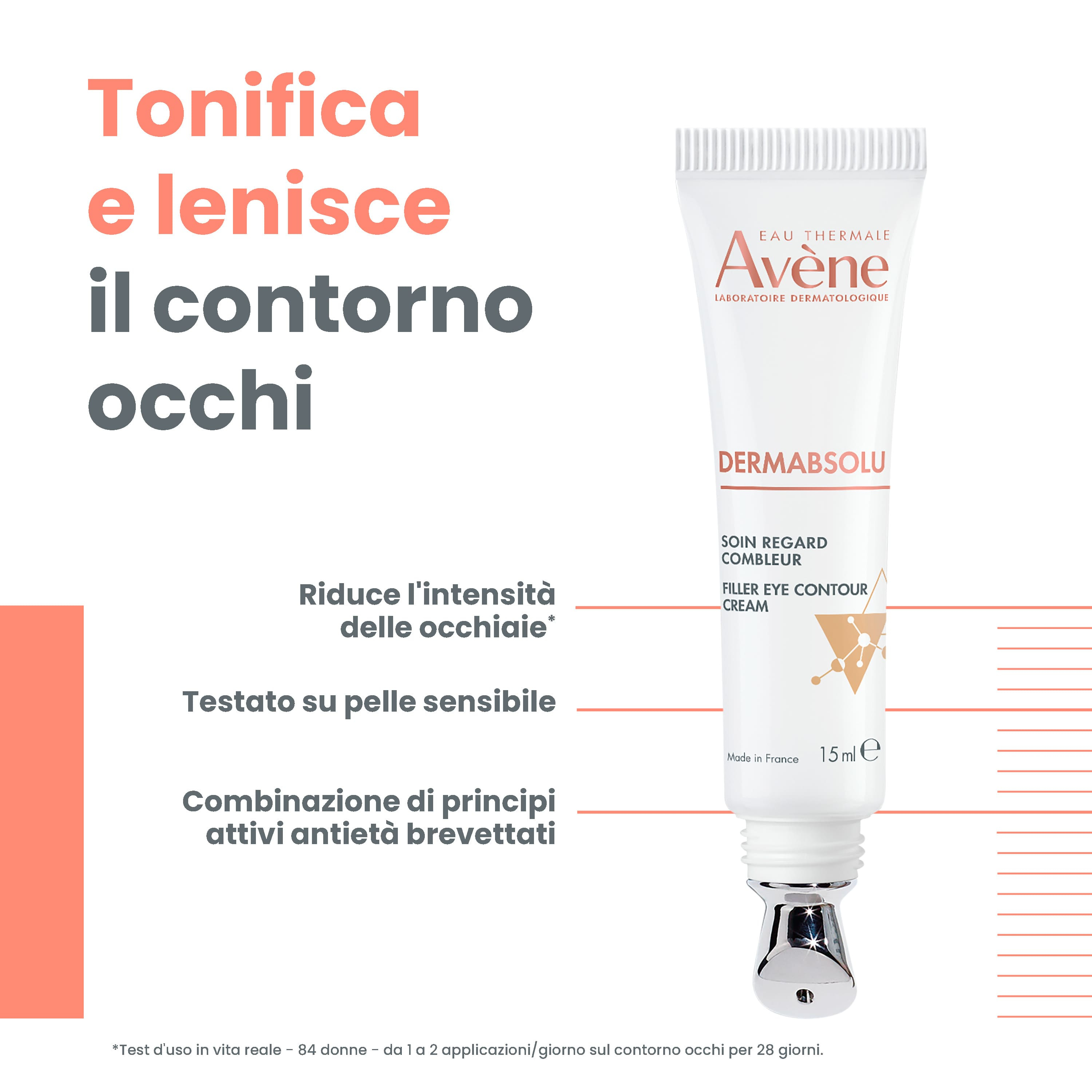 Eau Thermale Avène DERMABSOLU Trattamento Contorno Occhi Riempitivo - ANTI-ETA' 15 ml Eau Thermale Avène DERMABSOLU Trattamento Contorno Occhi Riempitivo - ANTI-ETA' 15 ml