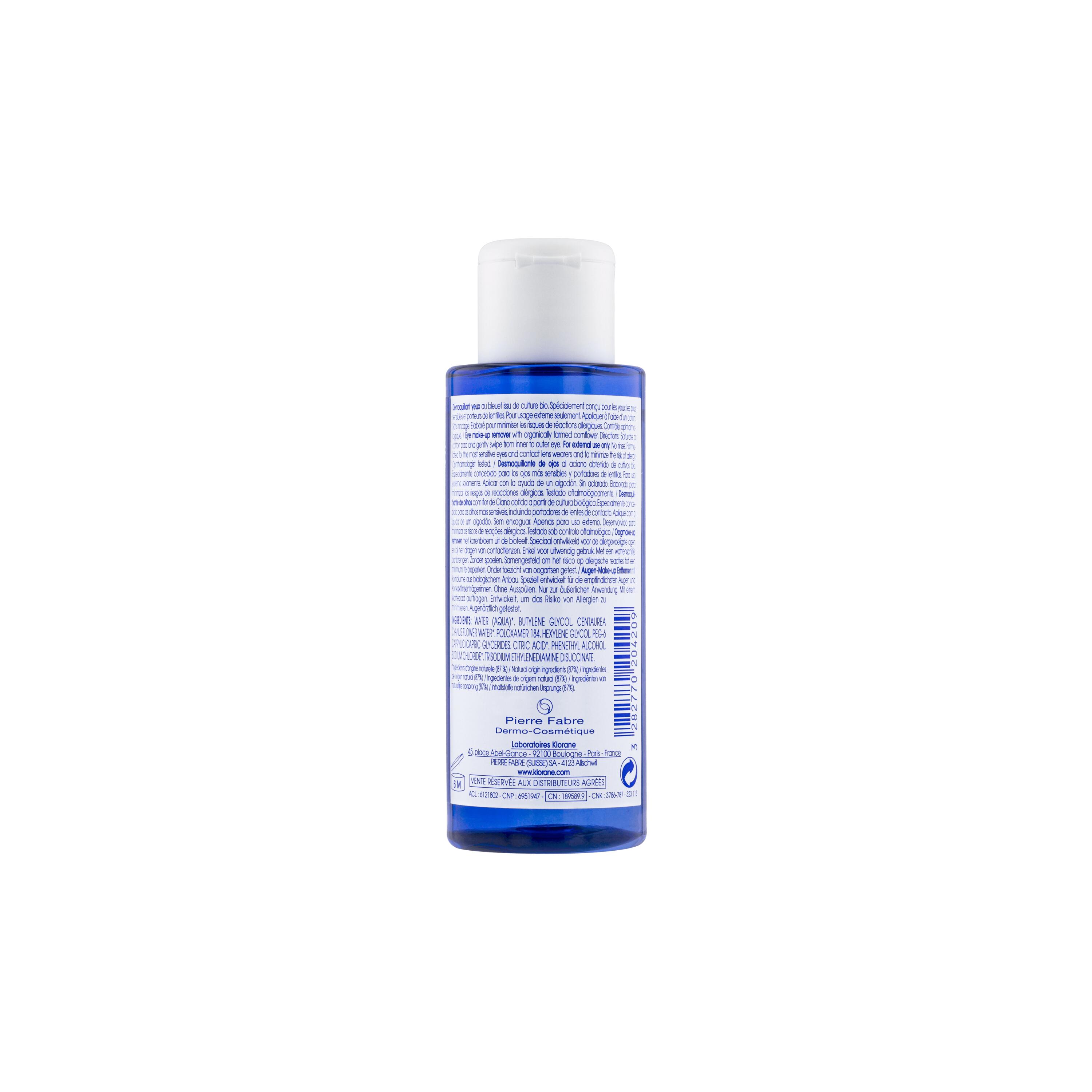 Klorane - Struccante Occhi Al Fiordaliso Bio 100 ml