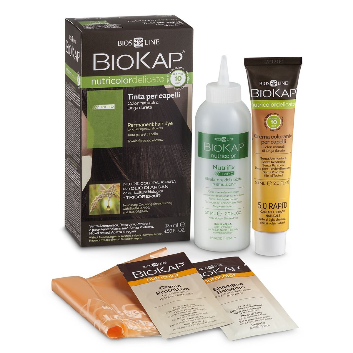 BioKap Nutricolor Delicato 4.0 castano naturale135 ml BioKap Nutricolor Delicato 4.0 castano naturale135 ml