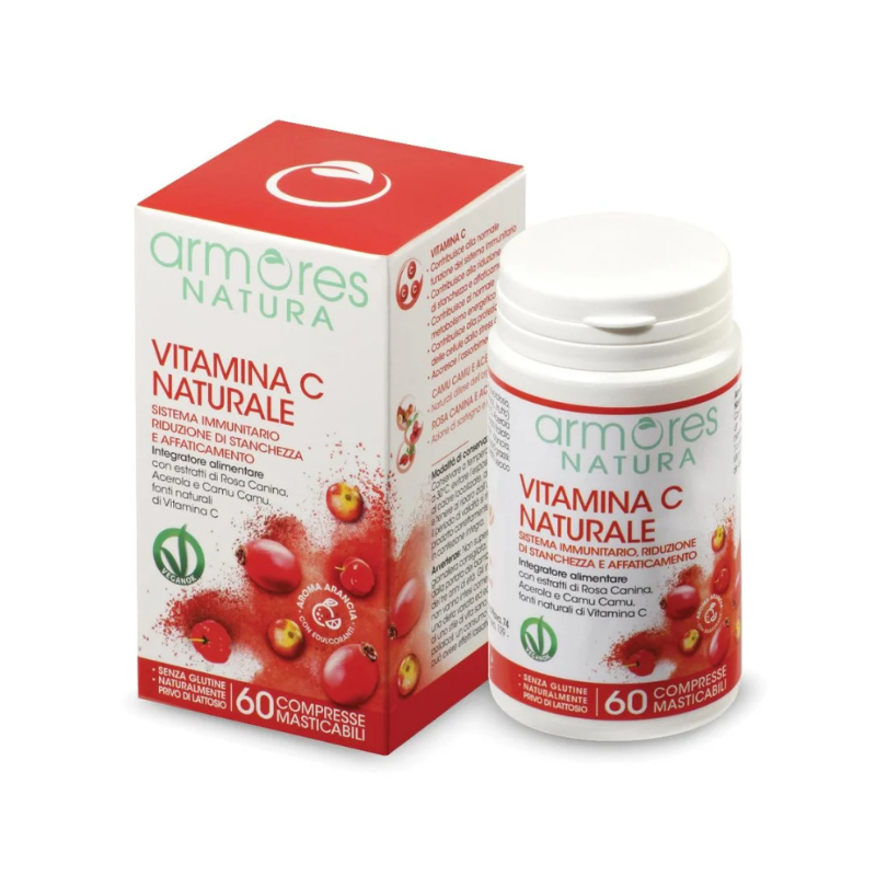 Armores Natura Vitamina C Naturale 60 Compresse - Integratore Per Il Sistema Immunitario
