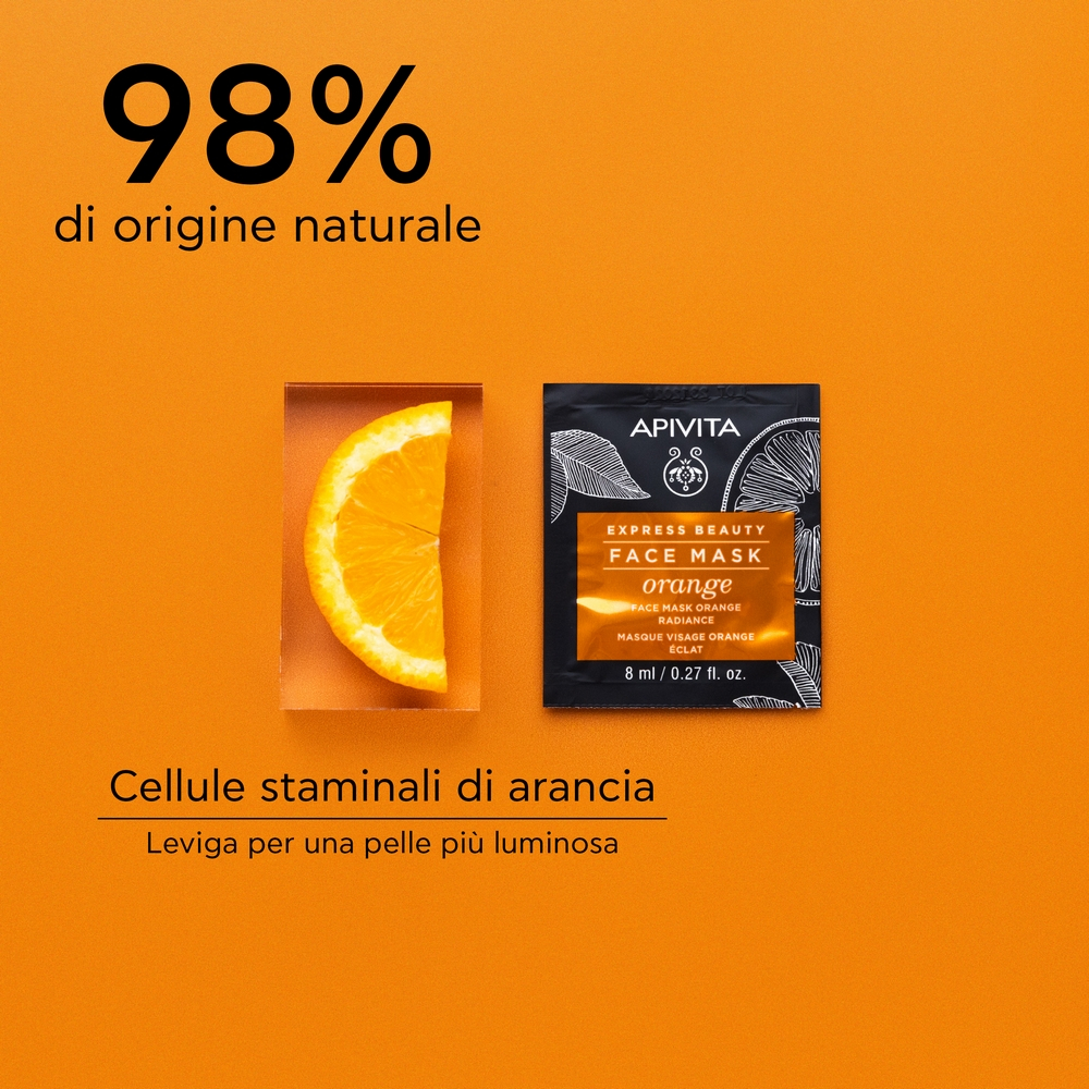APIVITA Express Beauty Maschera Viso all'Arancia Illuminante 2X8ML APIVITA Express Beauty Maschera Viso all'Arancia Illuminante 2X8ML