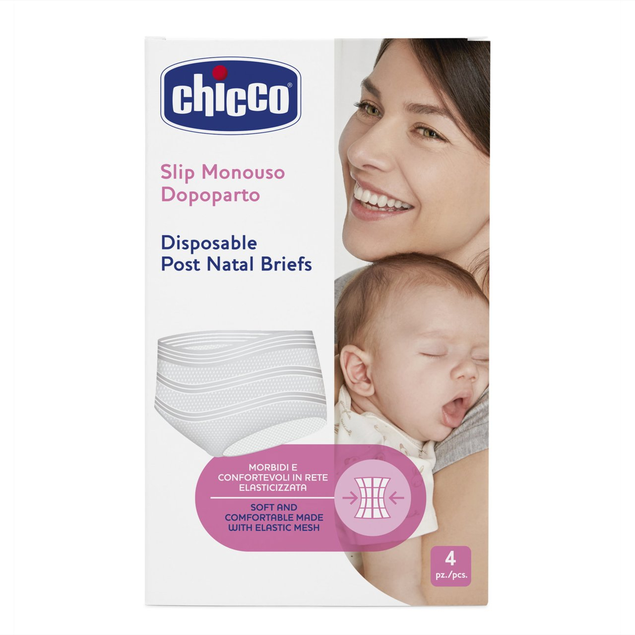 Chicco Slip Rete MonoUso Post Parto Taglia Unica 4 Pezzi Chicco Slip Rete MonoUso Post Parto Taglia Unica 4 Pezzi