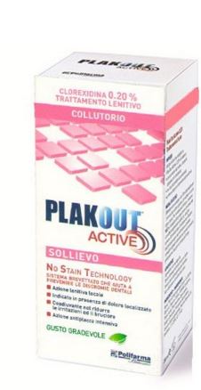 Plakout Active Sollievo Colluttorio Ad Azione Antiplacca Intensiva 200 ml Plakout Active Sollievo Colluttorio Ad Azione Antiplacca Intensiva 200 ml