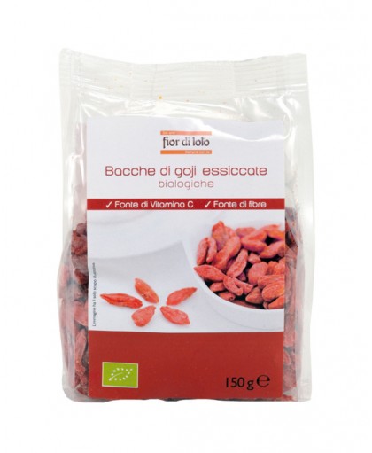 Fior di Loto Bacche di Goji Essiccate Biologiche 150g Fior di Loto Bacche di Goji Essiccate Biologiche 150g