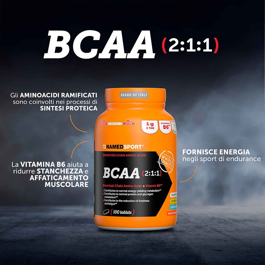 Named Sport BCAA 2:1:1 - Integratore Di Aminoacidi 100 Compresse