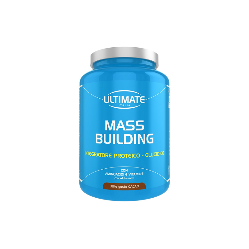 Ultimate Italia Mass Building Gusto Cacao - Integratore Proteico Glucidico 1,8 Kg