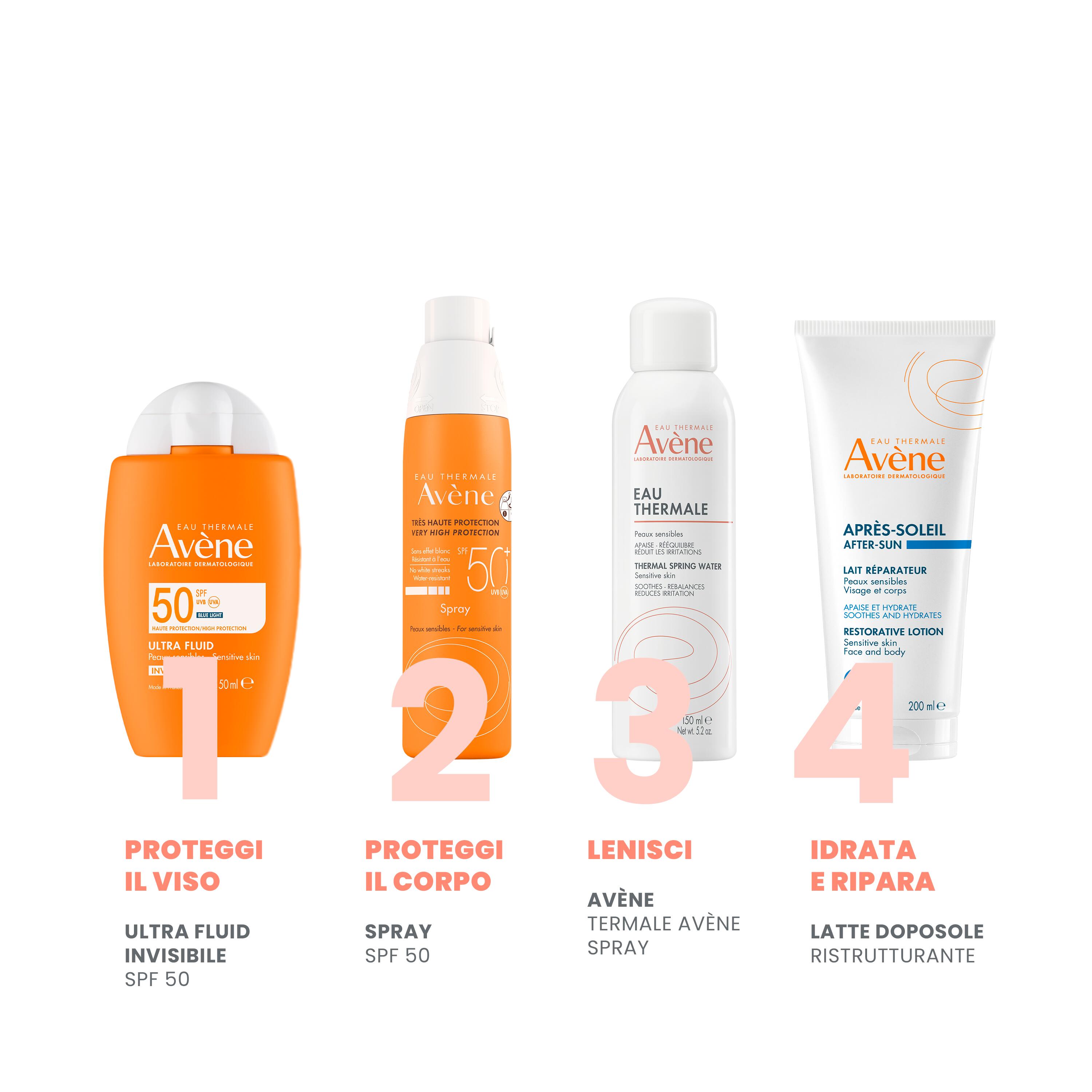 Avène - Ultra Fluid Invisibile SPF50 Protezione Solare Viso Alta 50 ml