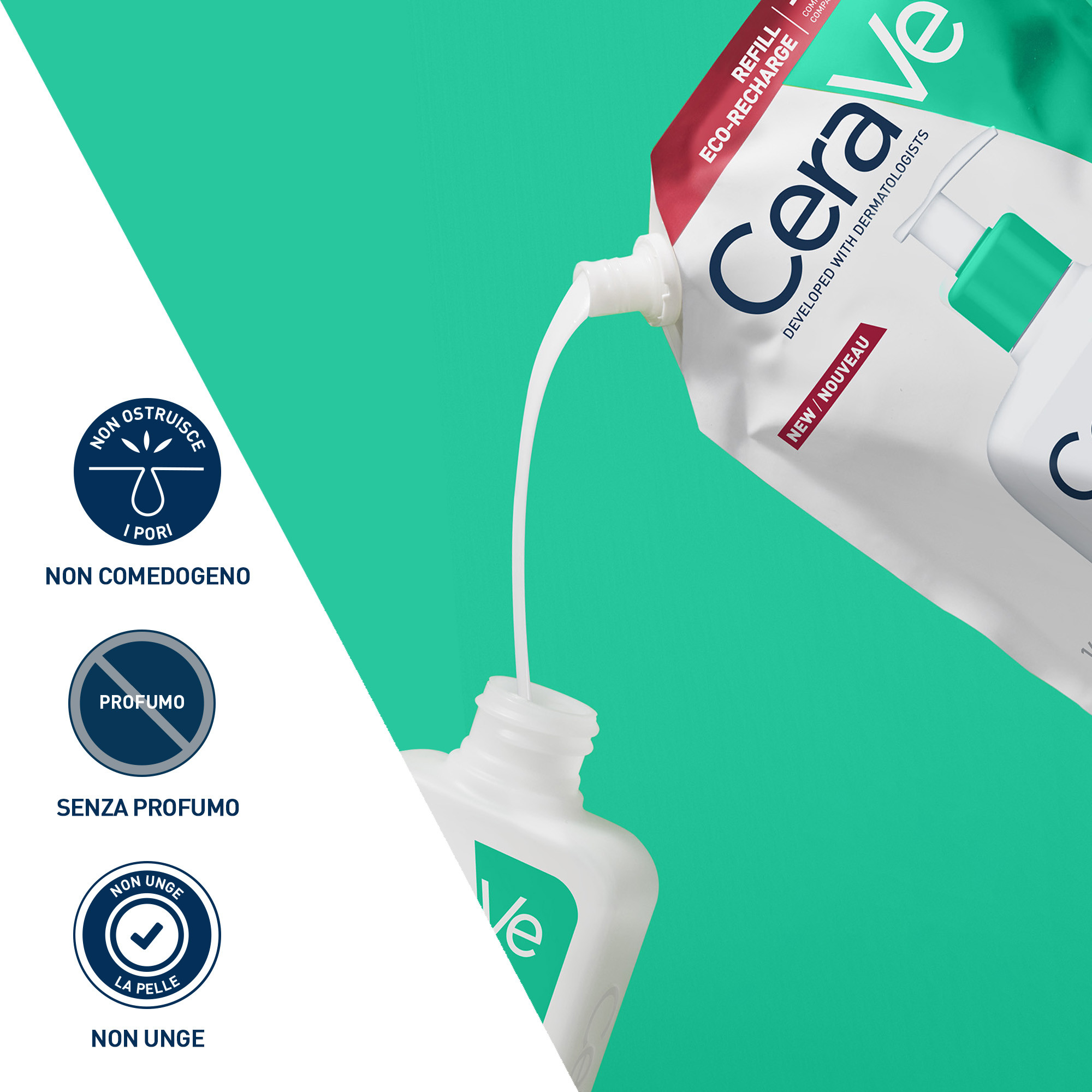 CERAVE REFILL SCHIUMA DETERGENTE 473ML