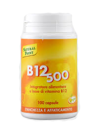 Natural Point B12 500 - Integratore per stanchezza ed affaticamento fisico - 100 capsule vegetali