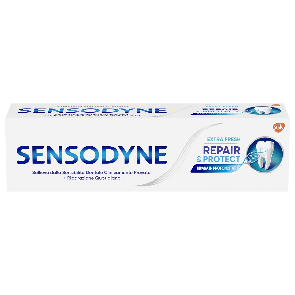 Sensodyne Repair&Protect Dentifricio Quotidiano Denti Sensibili Igiene Dentale Extra Fresh 75ml Sensodyne Repair&Protect Dentifricio Quotidiano Denti Sensibili Igiene Dentale Extra Fresh 75ml