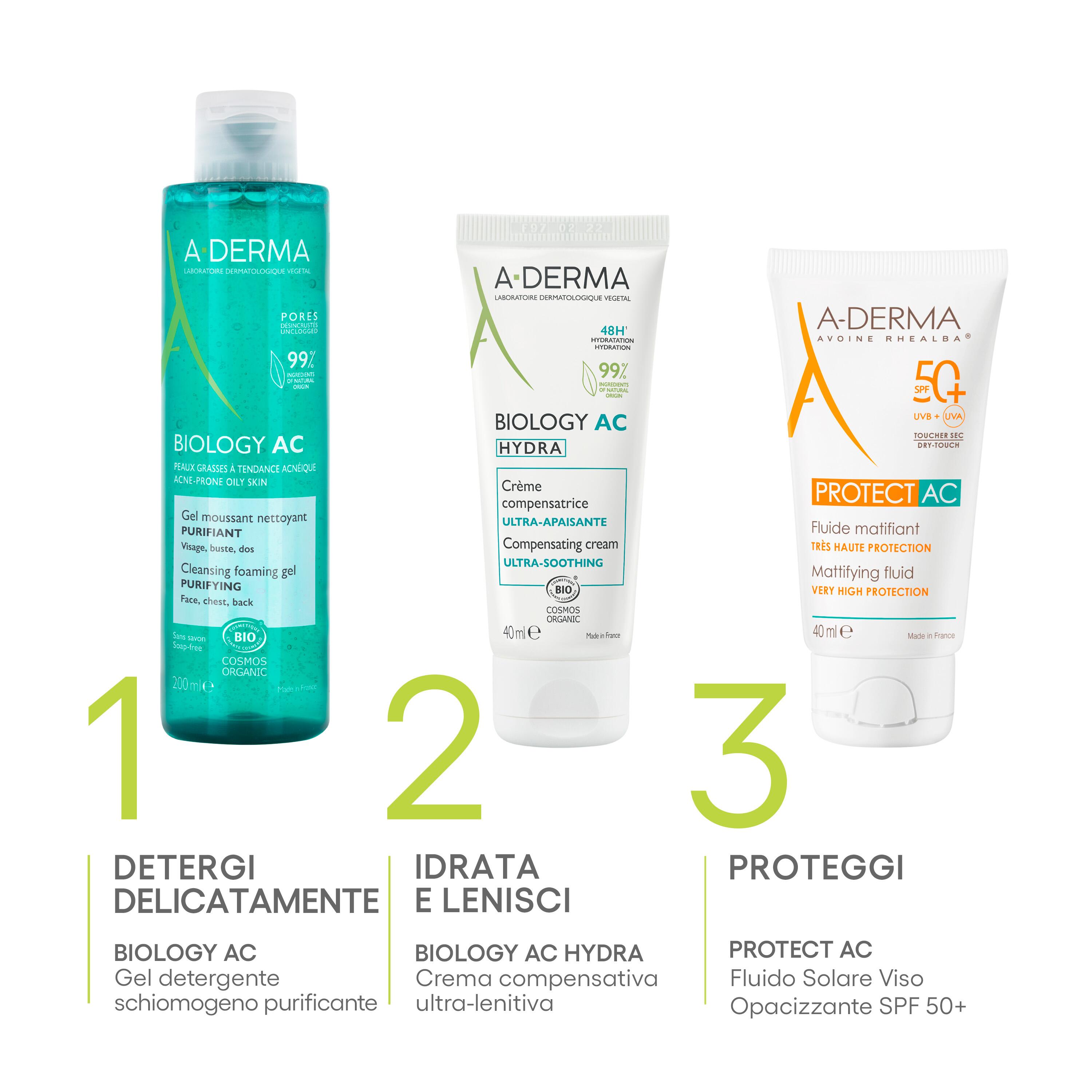 A-Derma Biology AC Hydra - Crema Compensatrice Ultra-Lenitiva 40 ml