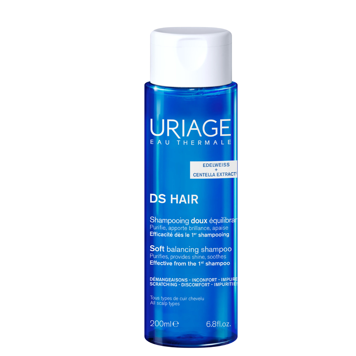 Uriage DS Hair - Shampoo Delicato Riequilibrante Per Tutti I Tipi Di Capelli 200 ml