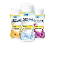 Resource Support Plus Pesca Vaniglia Bevanda Ipercalorica e Iperproteica 4x125 ml