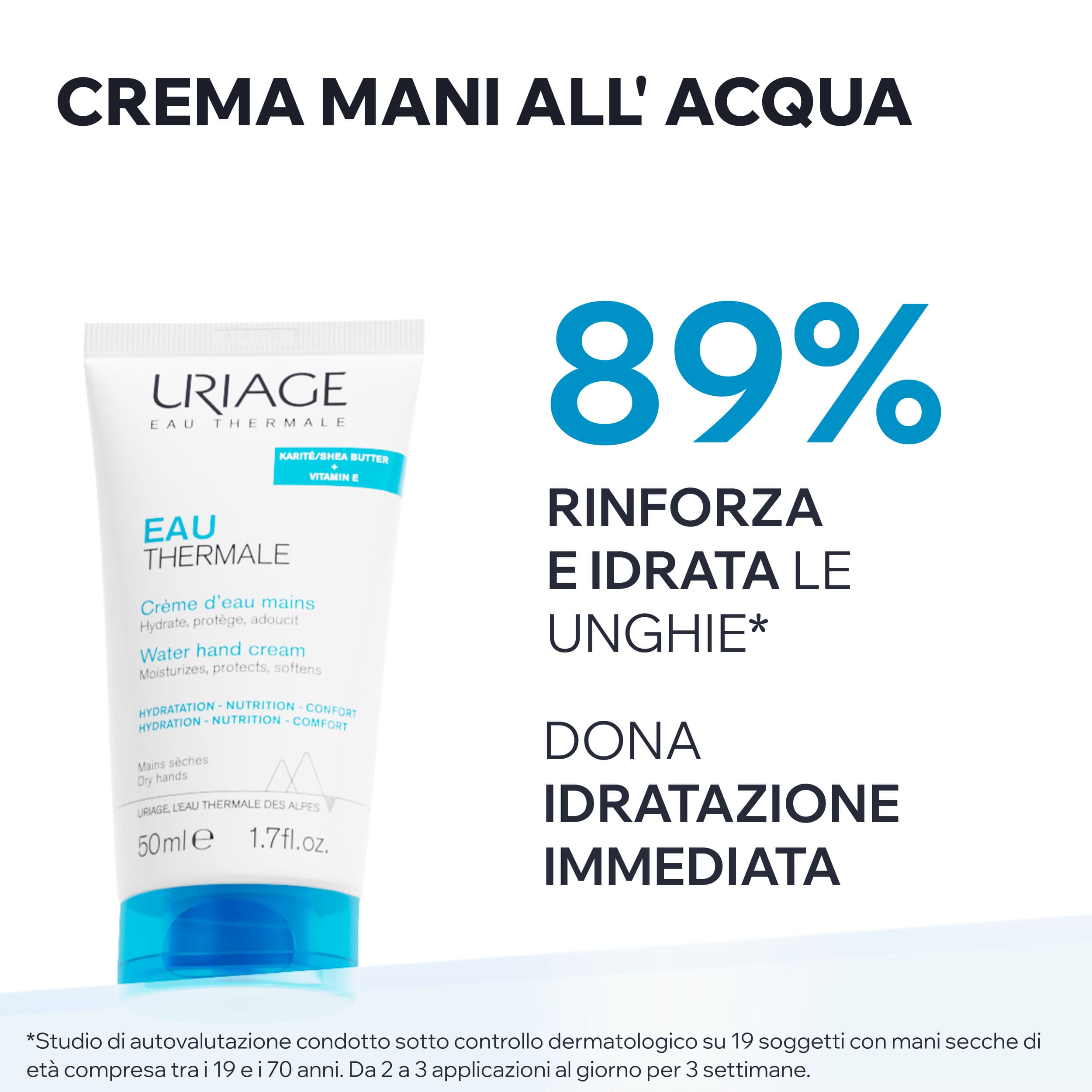 Eau Thermale Crema mani all'acqua idratante 50 ml