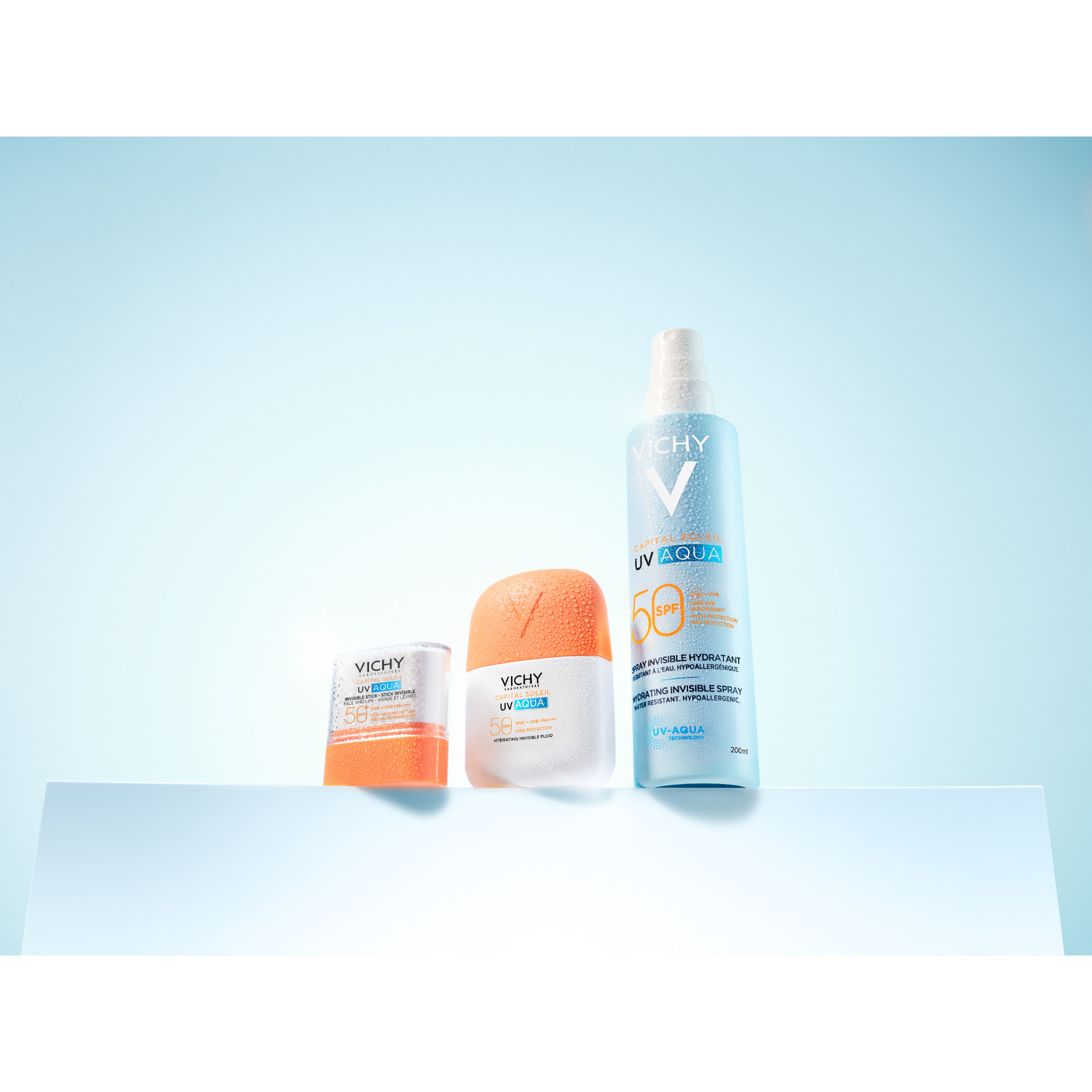 Vichy Capital Soleil UV Aqua Sick SPF50+ - Protezione Elevata Per Zone Sensibili 9 g