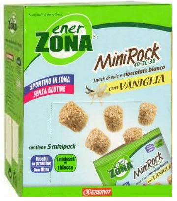 Enerzona MiniRock 40-30-30 Vaniglia 5 Minipack da 24g Enerzona MiniRock 40-30-30 Vaniglia 5 Minipack da 24g