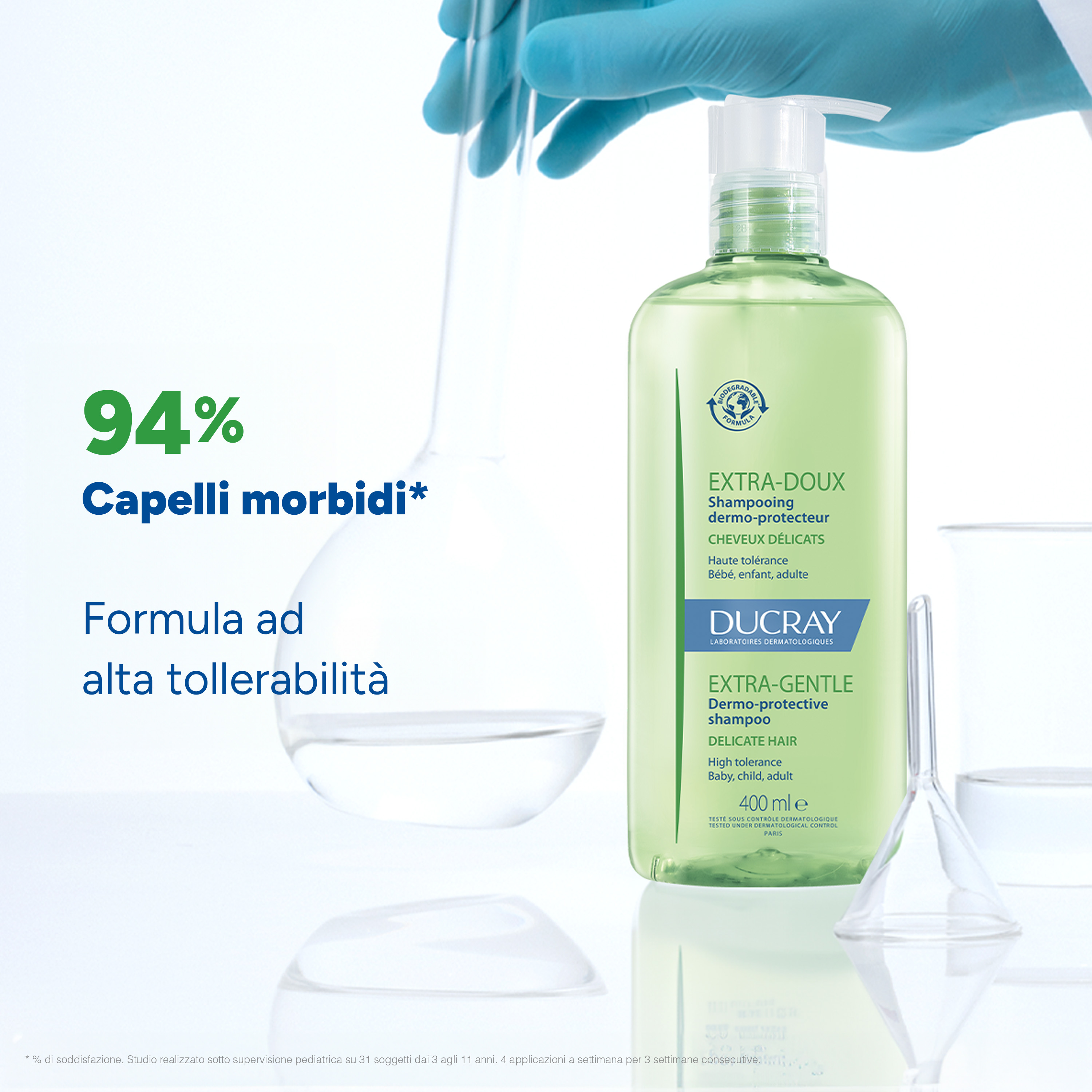 Ducray - Extra Delicato - Shampoo Dermo-Protettore Per Capelli Normali E Delicati 200 ml