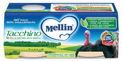 Mellin Omogeneizzato di Tacchino 2 x 80 g Mellin Omogeneizzato di Tacchino 2 x 80 g