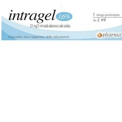 Intragel - Siringhe intra-articolari a base di Acido Ialuronico 1,6% - 32 mg - 2 ml - 3 pezzi  Intragel - Siringhe intra-articolari a base di Acido Ialuronico 1,6% - 32 mg - 2 ml - 3 pezzi