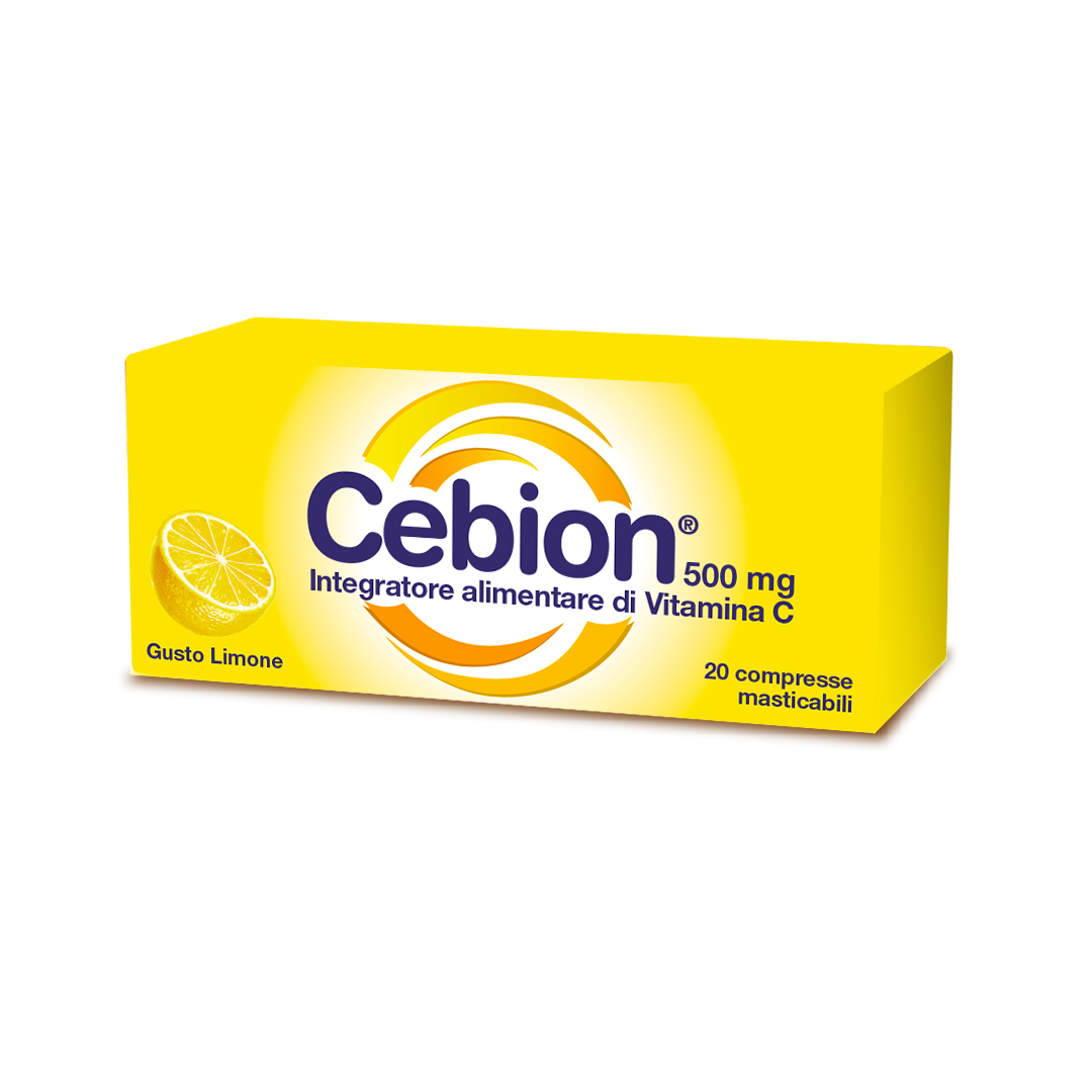 Cebion Limone Integratore di Vitamina C 20 Compresse Masticabili