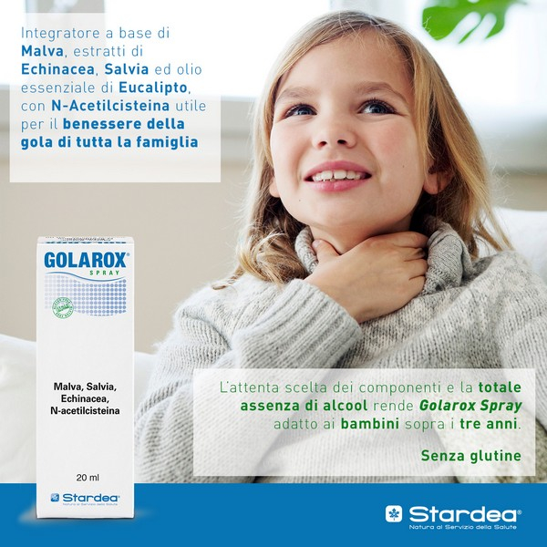 Golarox Spray Integratore Benessere Gola 20 ml Golarox Spray Integratore Benessere Gola 20 ml