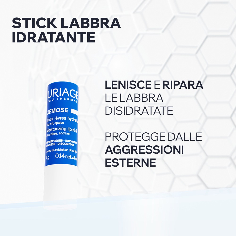 Uriage Xémose Stick Idratante Per Labbra Secche E Screpolate 4 g