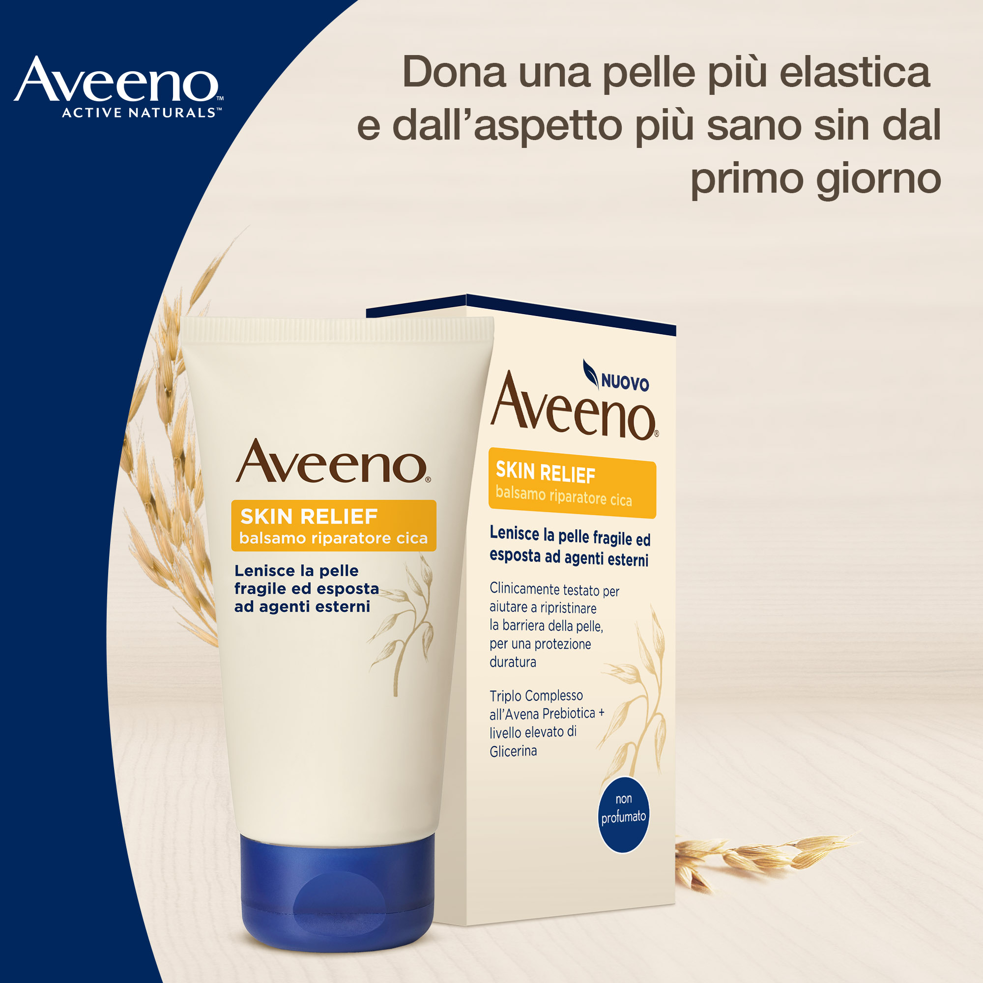 Aveeno, Balsamo Riparatore Lenitivo Cica, Skin Relief, Pelle da Secca a Molto Secca, 50ml Aveeno, Balsamo Riparatore Lenitivo Cica, Skin Relief, Pelle da Secca a Molto Secca, 50ml