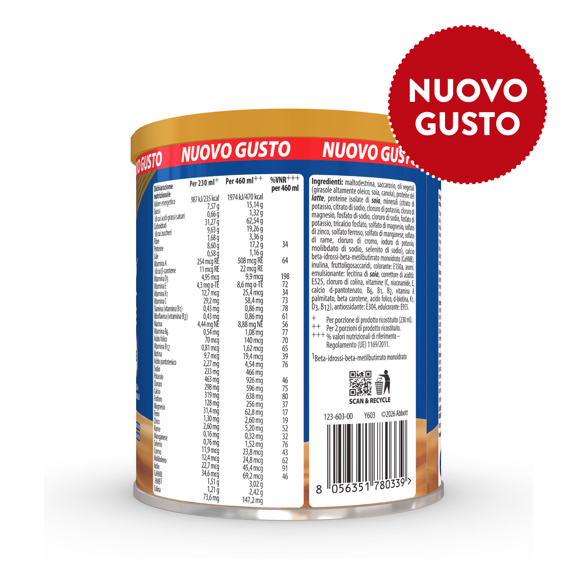 Ensure Advance Gusto Caffè 400 g - Integratore Di Vitamine E Minerali