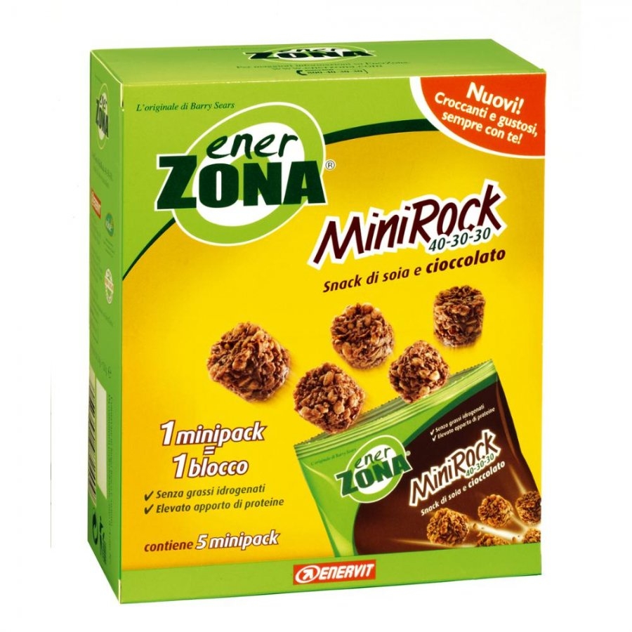 Enerzona MiniRock 40-30-30 Cioccolato Al Latte 5 Minipack da 24g