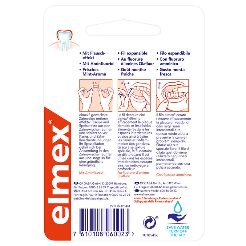 Elmex Filo Interdentale Cerato Per Igiene Orale 50 m Elmex Filo Interdentale Cerato Per Igiene Orale 50 m