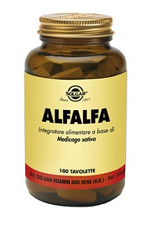Solgar Alfalfa Integratore Multitaminico Minerale Con Medicago Sativa 100 tavolette