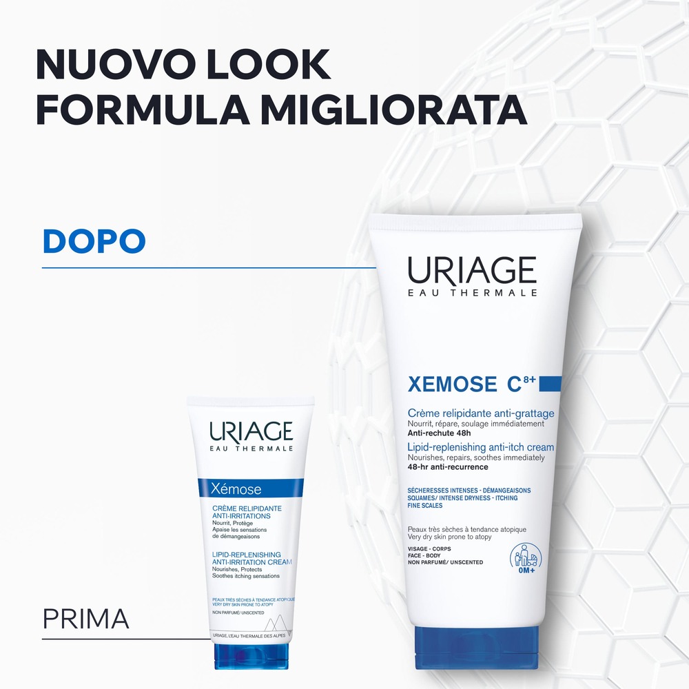 Uriage - Xémose C8+ - Crema Relipidante Antiprurito Viso E Corpo 200 ml