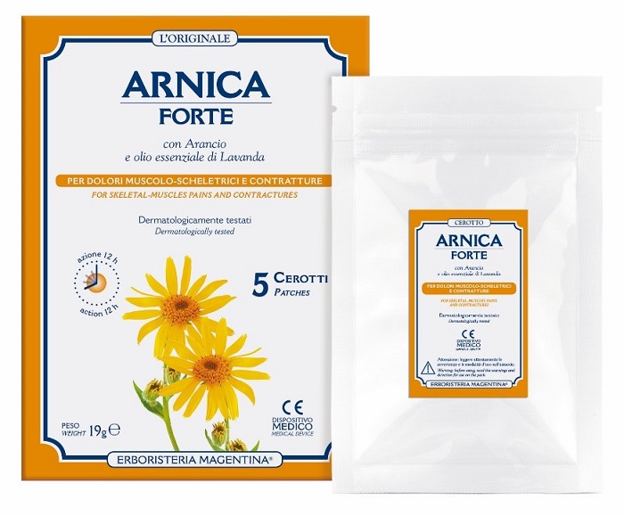 Erboristeria Magentina Arnica Forte Cerotti per Dolori Muscolari 5 pezzi Erboristeria Magentina Arnica Forte Cerotti per Dolori Muscolari 5 pezzi