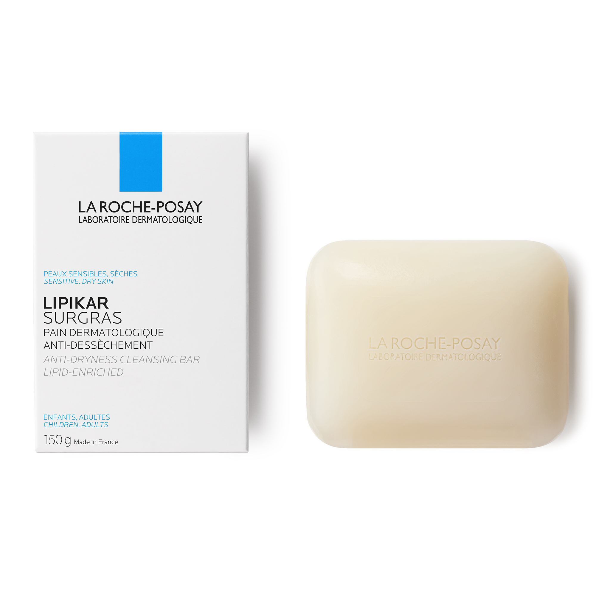 La Roche-Posay Lipikar - Surgras Pane Detergente Anti-Secchezza Idratante 150 g