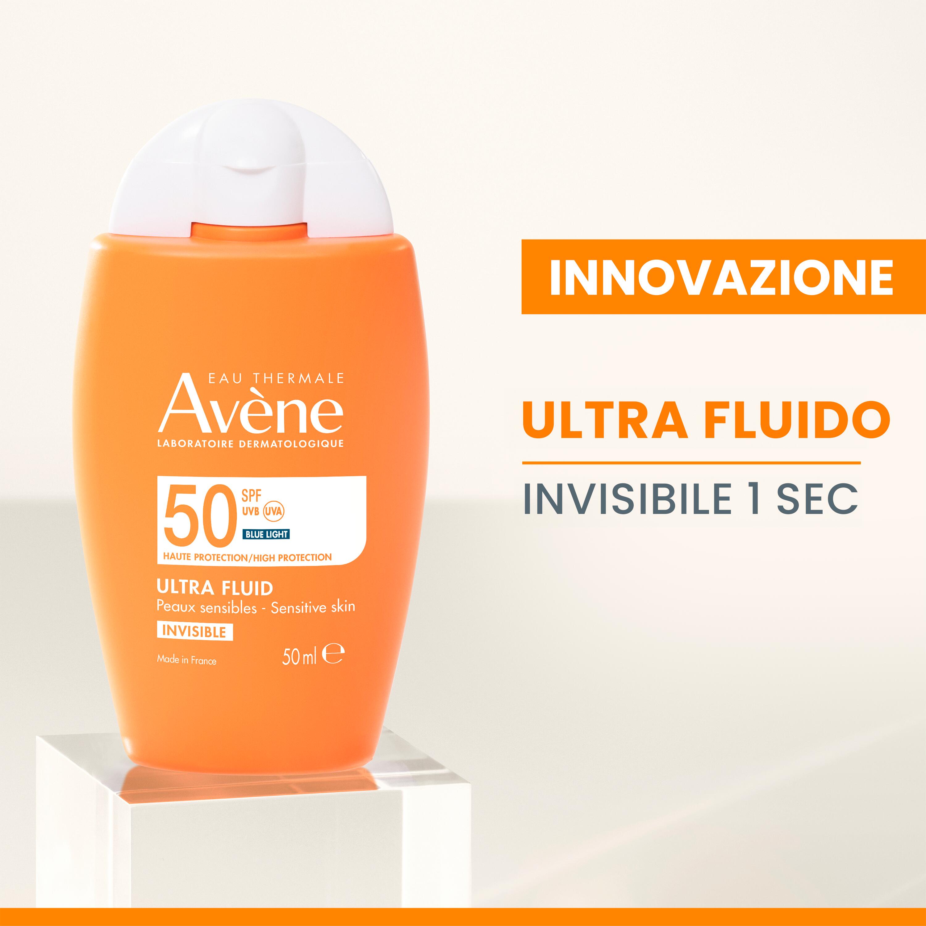 Avène - Ultra Fluid Invisibile SPF50 Protezione Solare Viso Alta 50 ml