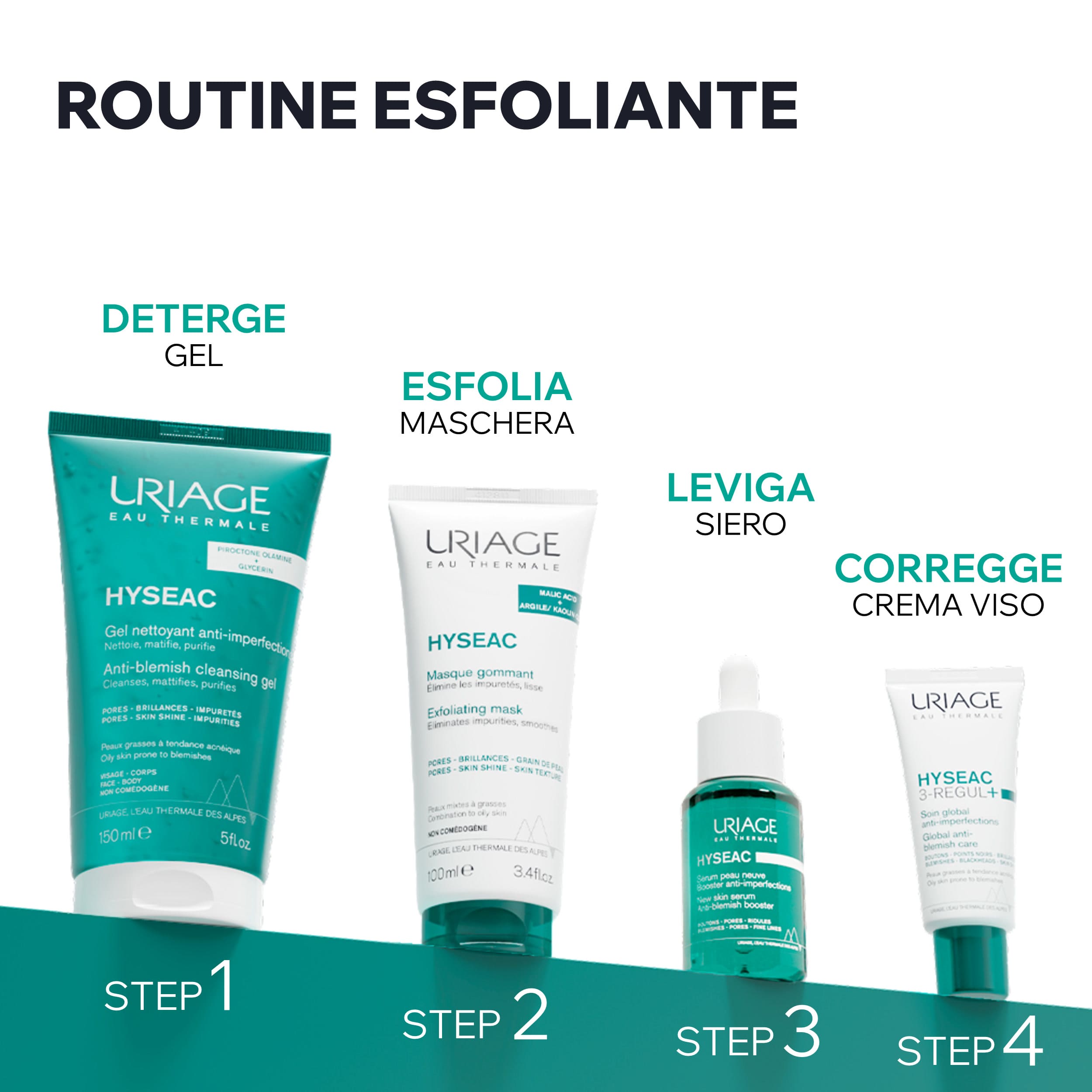 Uriage - Hyséac - Maschera Gommage Esfoliante Viso 100 ml