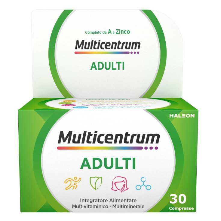 Multicentrum Integratore Alimentare Multivitaminico Multiminerale Vitamina C B6 Calcio Adulti 30 Cpr