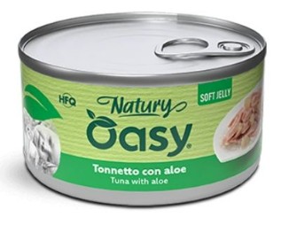 OASY GATTO NATURY SOFT JELLY TONNETTO CON ALOE 85GR (lattina)