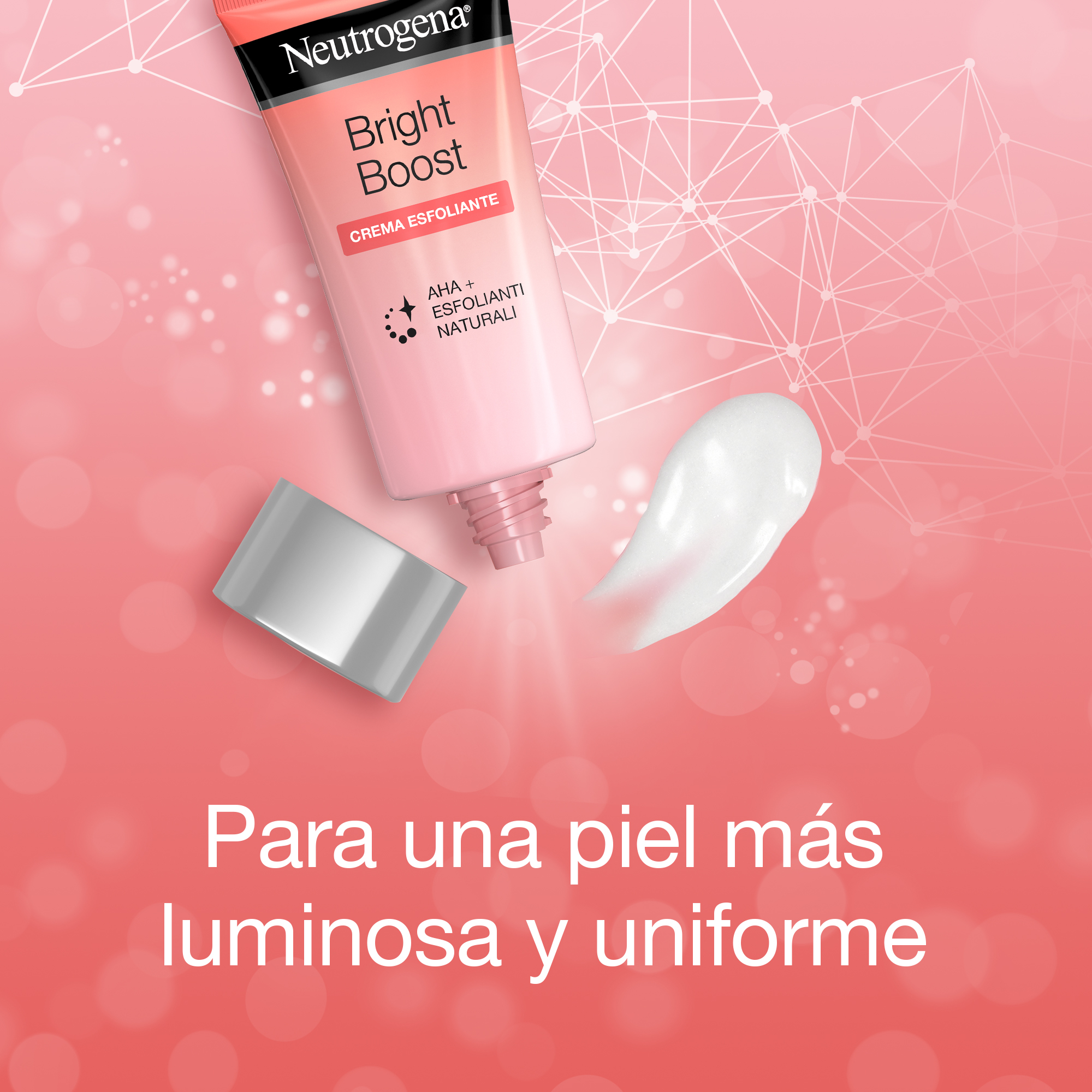 Neutrogena Bright Boost Esfoliante Viso per illuminare la pelle con AHA Glicolico e Mandelico 75ml