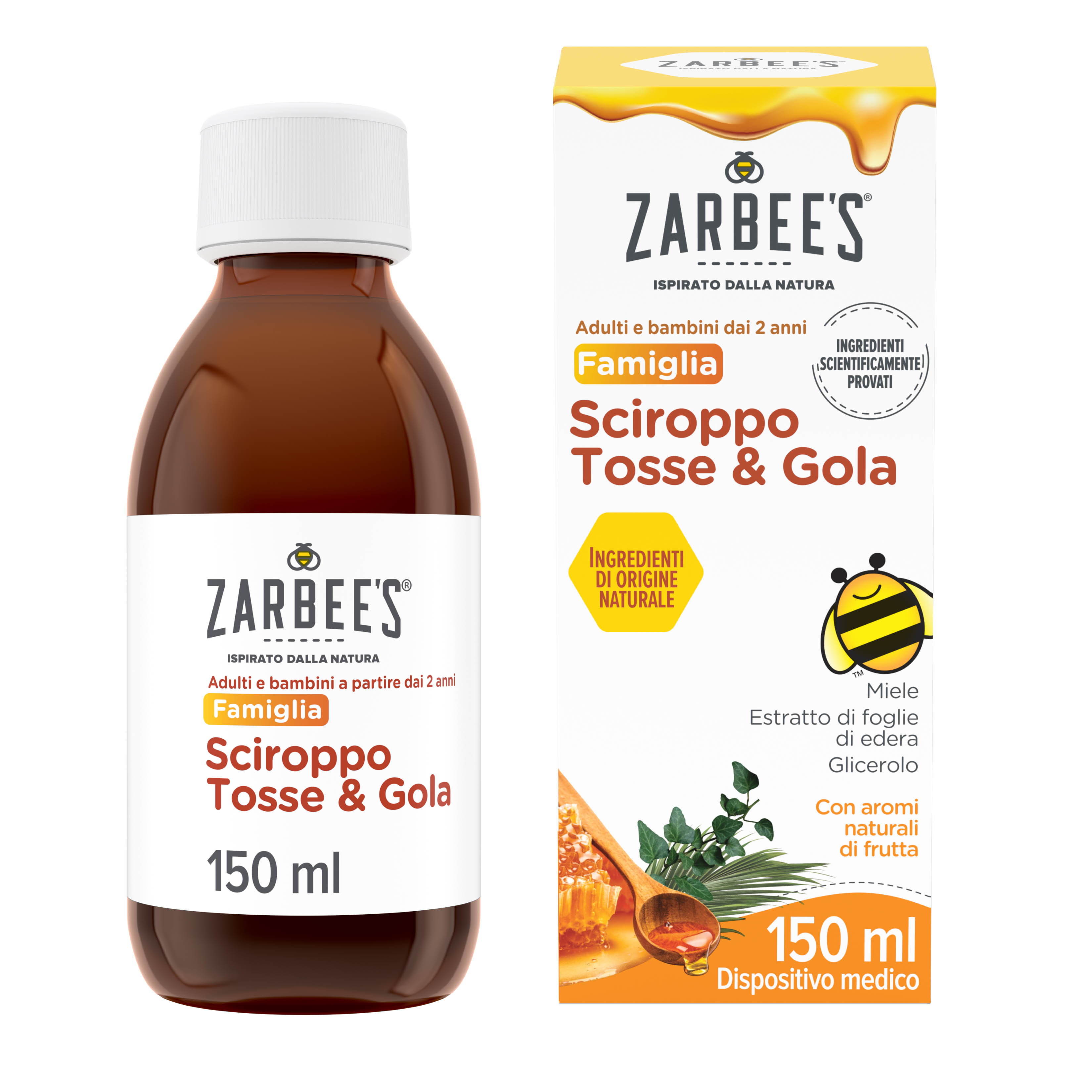 Zarbee's Sciroppo Tosse & Gola 150 ml, Sciroppo tosse adulti e bambini a partire dai 2 anni Zarbee's Sciroppo Tosse & Gola 150 ml, Sciroppo tosse adulti e bambini a partire dai 2 anni