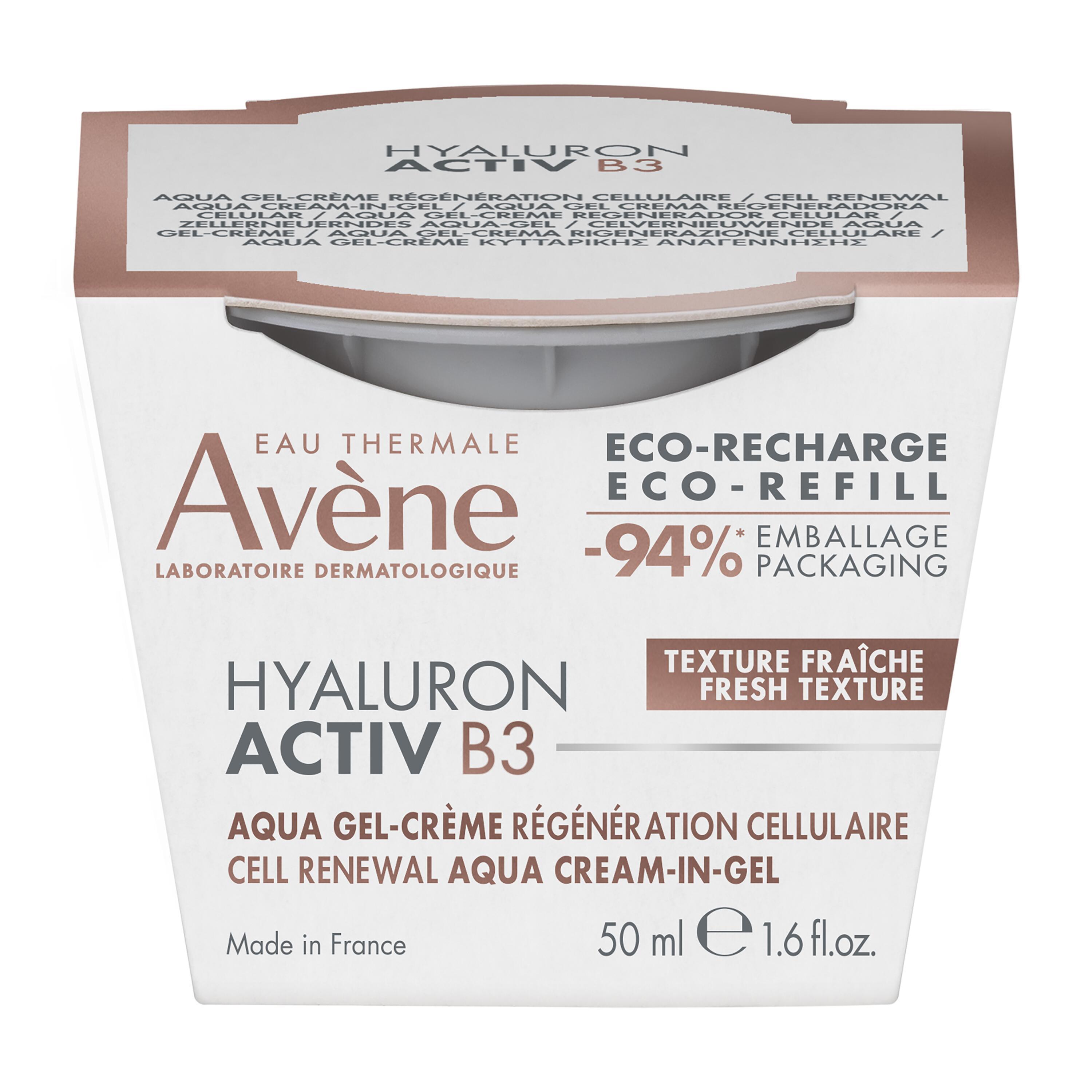 Avène Hyaluron Activ B3 - Aqua Gel-Crema Rigenerazione Cellulare Ricarica 50 ml