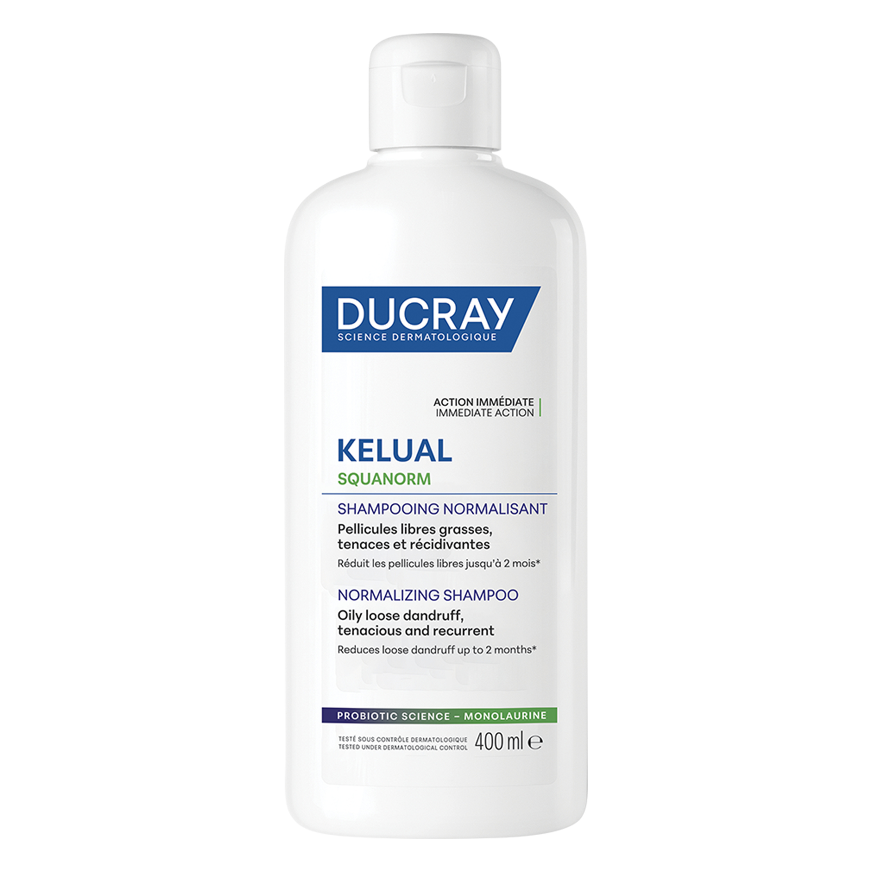 Ducray Kelual Squanorm - Shampoo Trattante Regolatore Per Forfora Grassa 400 ml