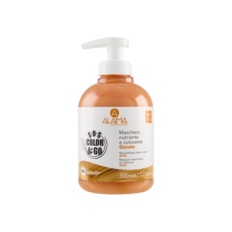 Alama Sos Color & Go - Maschera Nutriente Colorante Per Capelli Tonalità Dorato 300 ml