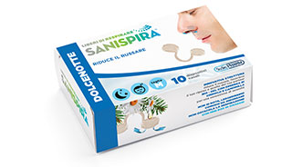 Sanispira DolceNotte Filtro Nasale Per Non Russare Taglia M 10 Pezzi