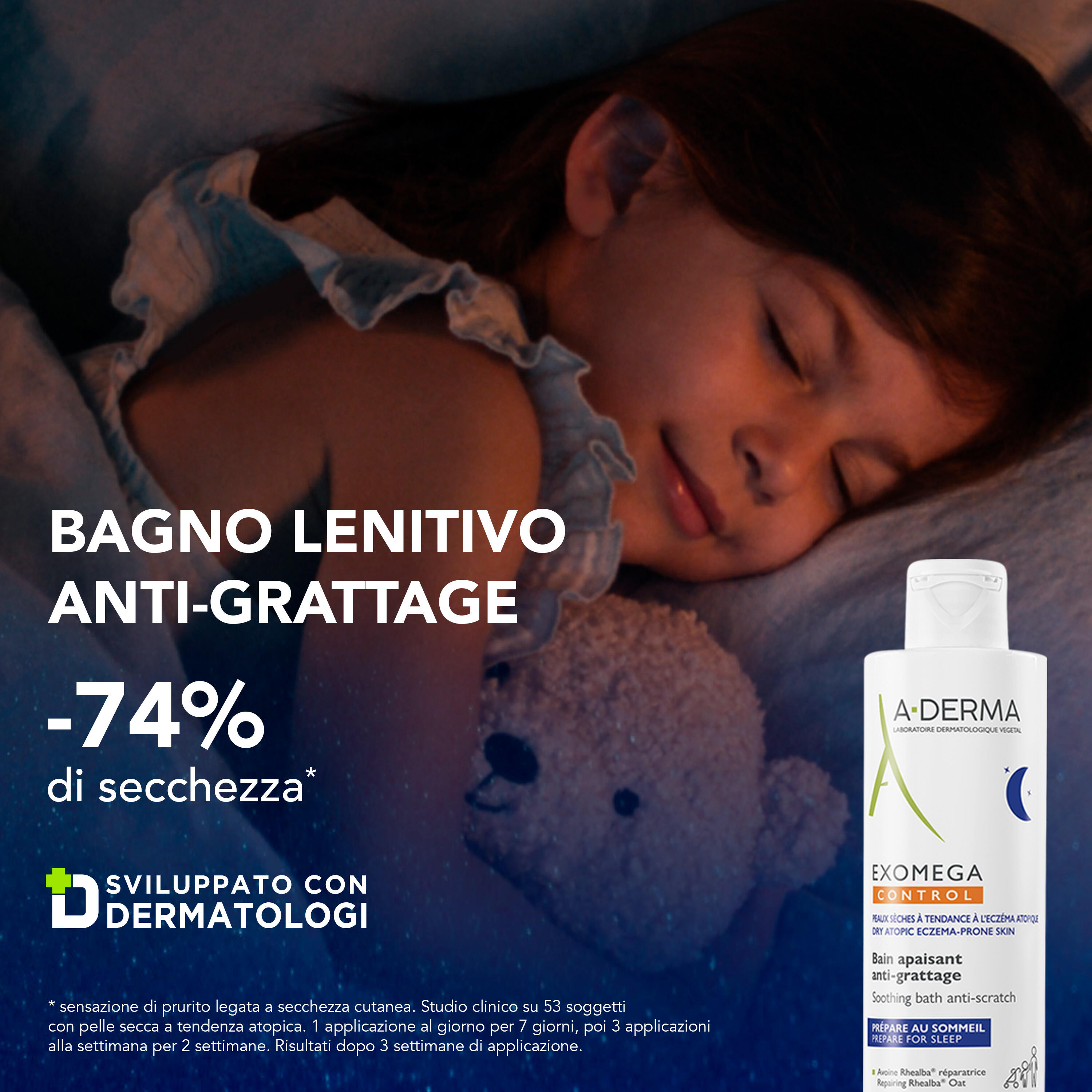 A-Derma Exomega Control - Bagno Lenitivo Anti-Grattage Per Pelle A Tendenza Atopica 200 ml
